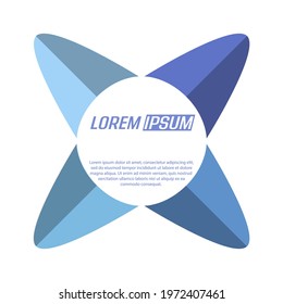 abstract icon, template for logo, emblem or brand, icon for banners, sites and applications. Simple style