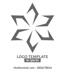 abstract icon, template for logo, emblem or brand, icon for banners, sites and applications. Simple style