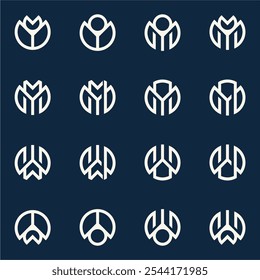 An abstract icon that can be used for a logo in various fields.
