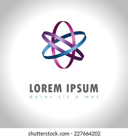 Abstract icon, vector illustration