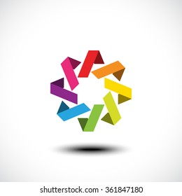 Abstract icon. Vector illustration