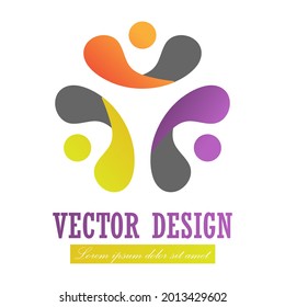 Icono de resumen. Ilustración vectorial para un logotipo, logotipo o marca, empresa, diseño empresarial y creativo o proyecto social. Estilo plano
