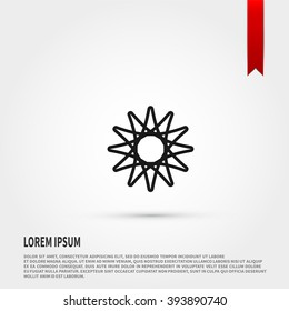Abstract icon vector. Abstract icon JPEG. Vector illustration design element. Flat style design icon.