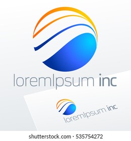 Abstract icon, vector logo for Business, Tourism and Travel