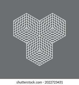 abstract icon vector on gray background