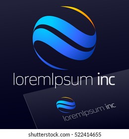 Abstract icon, vector sign, decorative emblem. Logo for Business, Tourism and Travel