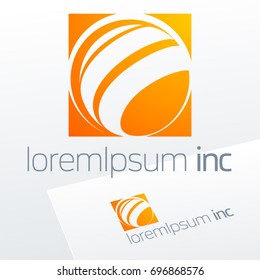 Abstract icon, vector sign, logo for Media, Fashion, Cosmetics.