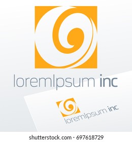 Abstract icon, vector sign, logo for Media, Fashion, Cosmetics.