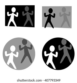 Abstract icon. Window. Mirror. 