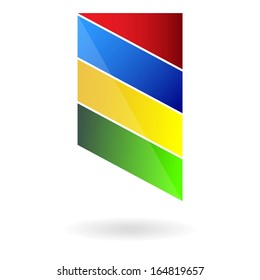 Abstract Icon. You can use in the creative design concepts. Vector illustration.