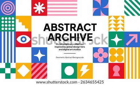 Abstract Iconic Pattern–Colorful Vector Background with Symbols for Design Archives, Branding, and Culture Projects