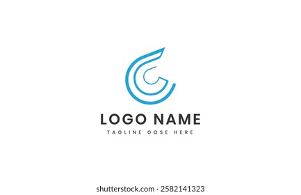 Abstract icons collection  waves c logo