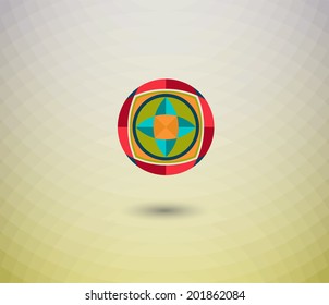 abstract icons for design and web elements on abstract background