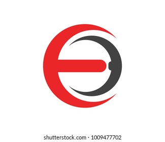 Abstract icons for letter E logo