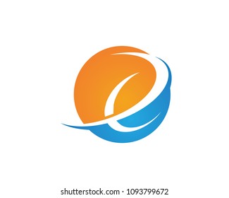 Abstract icons for letter E logo
