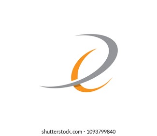 Abstract icons for letter E logo
