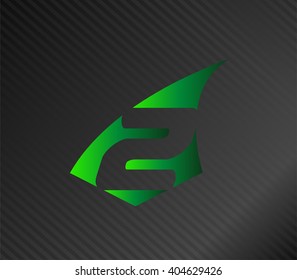 Abstract icons for number 2 logo
