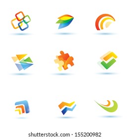 abstract icons set