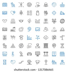 abstract icons set. Collection of abstract with olympus, father and son, creative process, elephant, tornado, worm, heart, hourglass, calendar. Editable and scalable abstract icons.