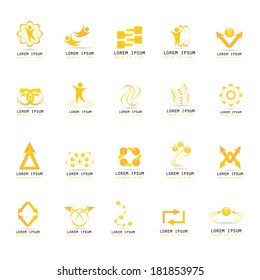 Abstract Icons Set - Isolated On White Background - Vector Illustration, Graphic Design Editable For Your Design