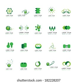 Abstract Icons Set - Isolated On White Background - Vector Illustration, Graphic Design Editable For Your Design