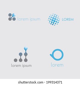 Abstract Icons Set  Vector