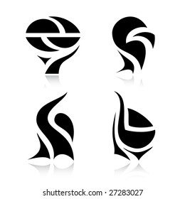Abstract icons. Vector illustration.