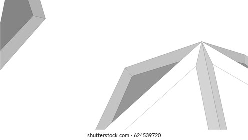abstract icosahedron background