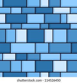 Abstract icy blue seamless pattern.