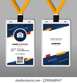 Abstract ID Card Design for Business or Company