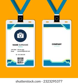 Abstract ID Card Design for Business or Company