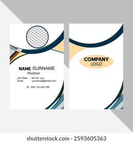Abstract ID Card Design for Business or Company