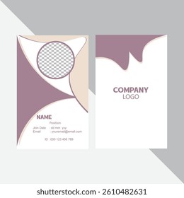 Abstract ID Card Design for Business or Company