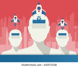 abstract idea background. business infographic can be used for your work, book cover, template, banner, vector/illustration.