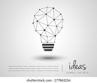 Abstract idea concept in modern geometric style