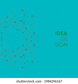 Abstract idea design in connect style. Vector network background