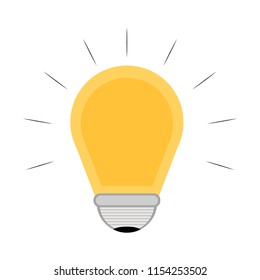 Abstract idea lightbulb icon