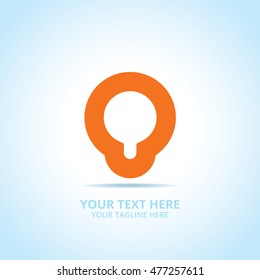 Abstract idea logo, design concept, emblem, icon, flat logotype element for template.
