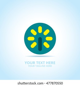 Abstract idea logo, design concept, emblem, icon, flat logotype element for template.