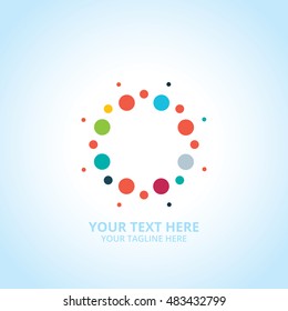 Abstract idea logo, design concept, emblem, icon, flat logotype element for template.