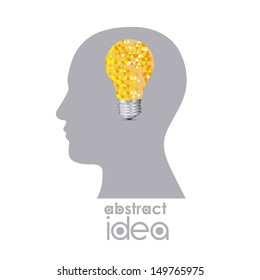 abstract idea over white background vector illustration 
