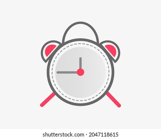 Abstract idea timer flat icon design ​isolated on white background. Eps 10 Vector
