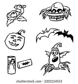 Abstract ideas for Halloween vector for card, illustration, background