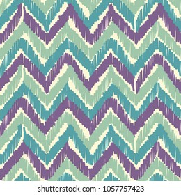 Abstract Ikat and boho style handcraft fabric pattern. Traditional Ethnic design for clothing and textile background, carpet or wallpaper.