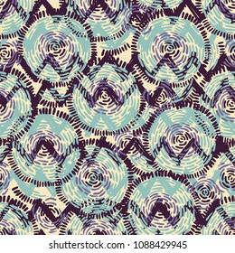 Abstract Ikat and boho style handcraft fabric pattern. Traditional Ethnic design for clothing and textile background, carpet or wallpaper