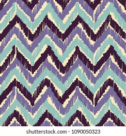 Abstract Ikat and boho style handcraft fabric pattern. Traditional Ethnic design for clothing and textile background, carpet or wallpaper