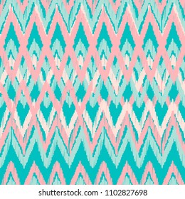 Abstract Ikat and boho style handcraft fabric pattern. Traditional Ethnic design for clothing and textile background, carpet or wallpaper.