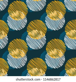 Abstract Ikat and boho style handcraft fabric pattern. Traditional Ethnic design for clothing and textile background, carpet or wallpaper