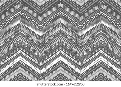 Abstract Ikat and boho style handcraft fabric pattern. Traditional Ethnic design for clothing and textile background, carpet or wallpaper