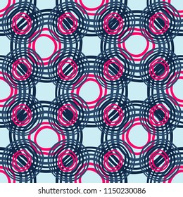 Abstract Ikat and boho style handcraft fabric pattern. Traditional Ethnic design for clothing and textile background, carpet or wallpaper